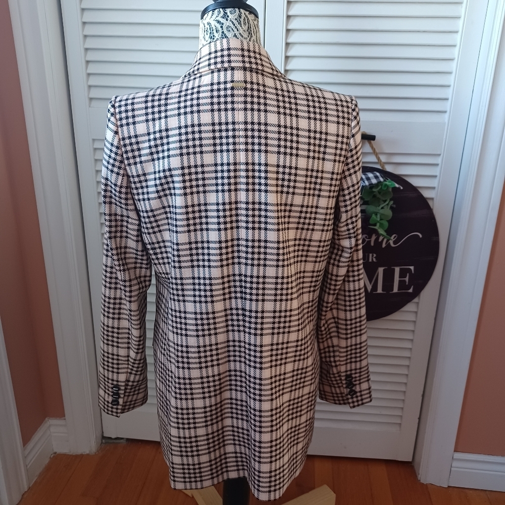 DKNY Womens Below Hips Double Breasted Long Sleeve Boyfriend Jacket Blazer - Picture 6 of 15